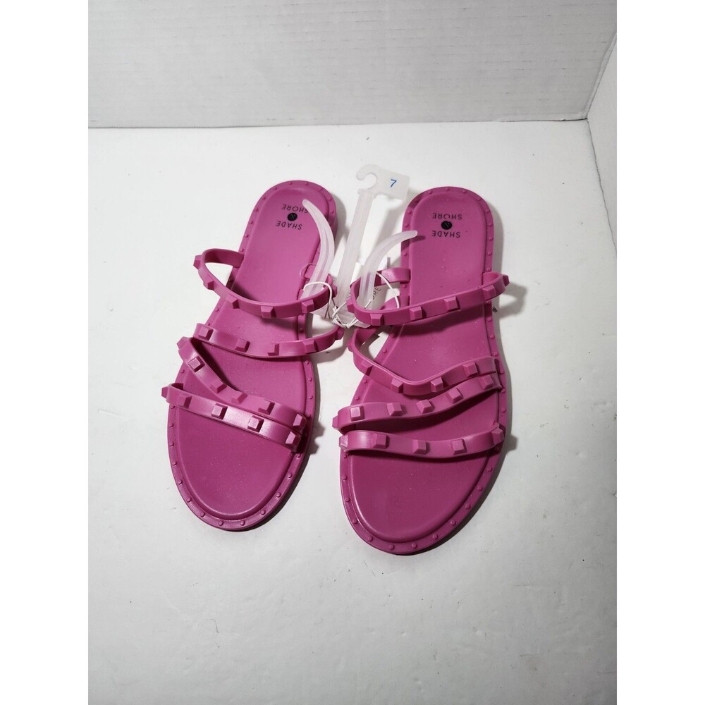 NEW Shade & Shore Women's Liv Jelly Slide Studded Sandals Size 7, NWT
